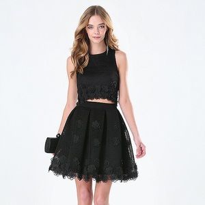 🎈💝bebe LUXURY COLLECTION appliqué 2 piece-dress